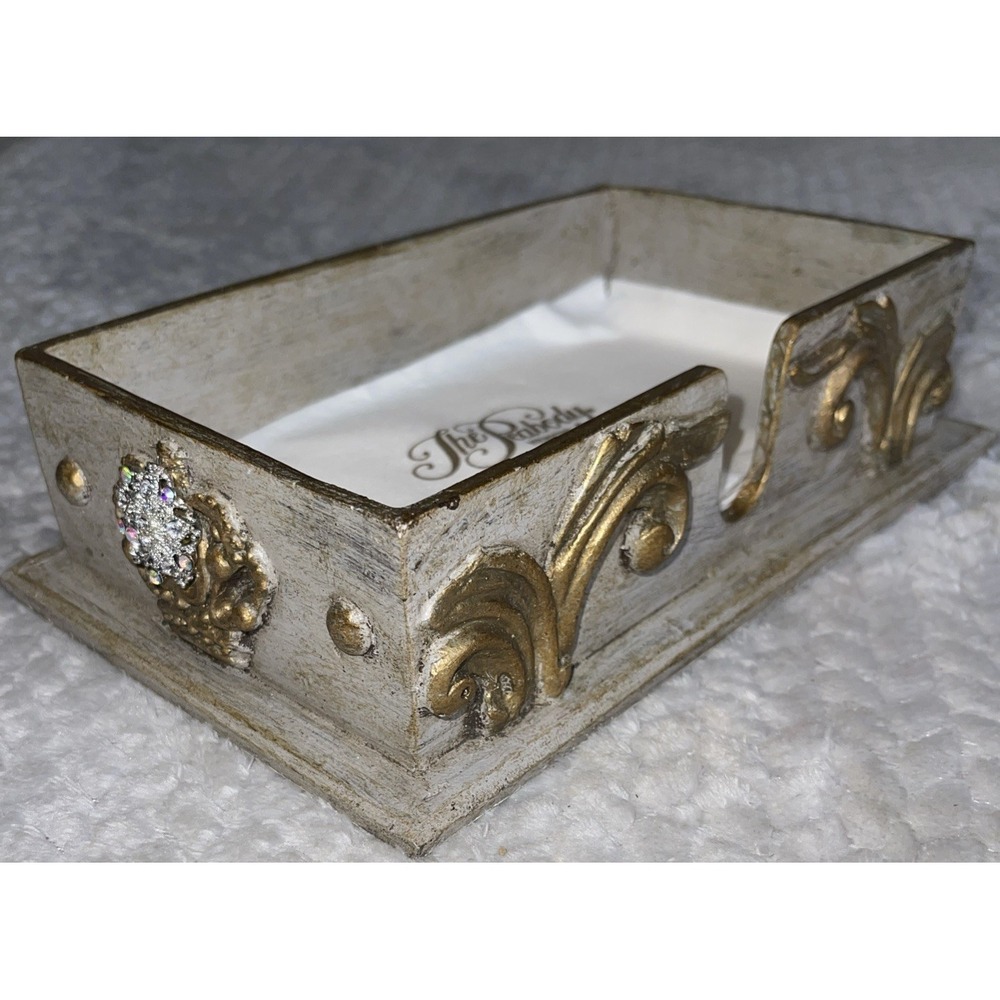 Napkin Holder For Bathroom Vanity Diamond Guest Towel Gold Silver Crown